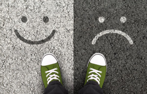 Smiles drawn on asphalt road, pros and cons