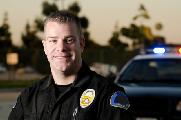 Smiling cop - first responder wellness